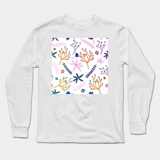 Coral Pattern Design Long Sleeve T-Shirt